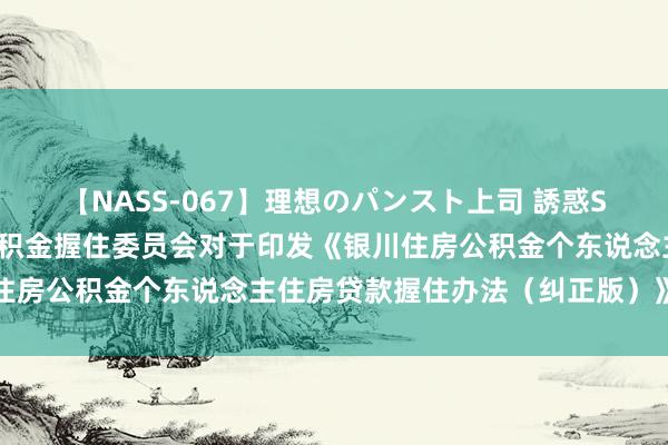 【NASS-067】理想のパンスト上司 誘惑SEX総集編 银川市住房公积金握住委员会对于印发《银川住房公积金个东说念主住房贷款握住办法（纠正版）》的讲述